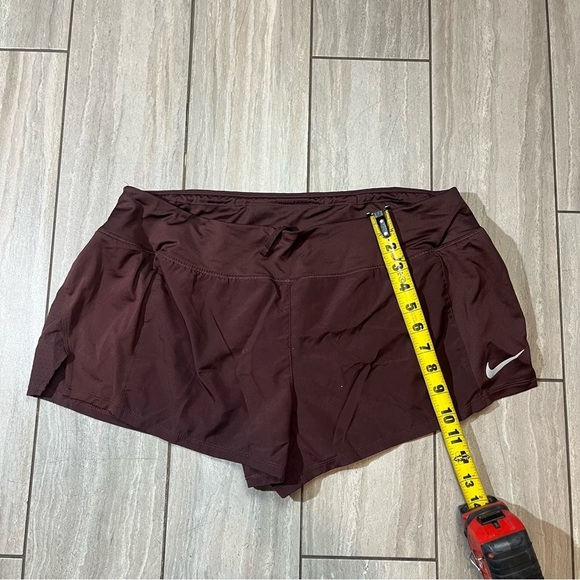 Nike Dri-FIT Brown Mesh Shorts w Liner Briefs Size XL Womens - Picture 2 of 5